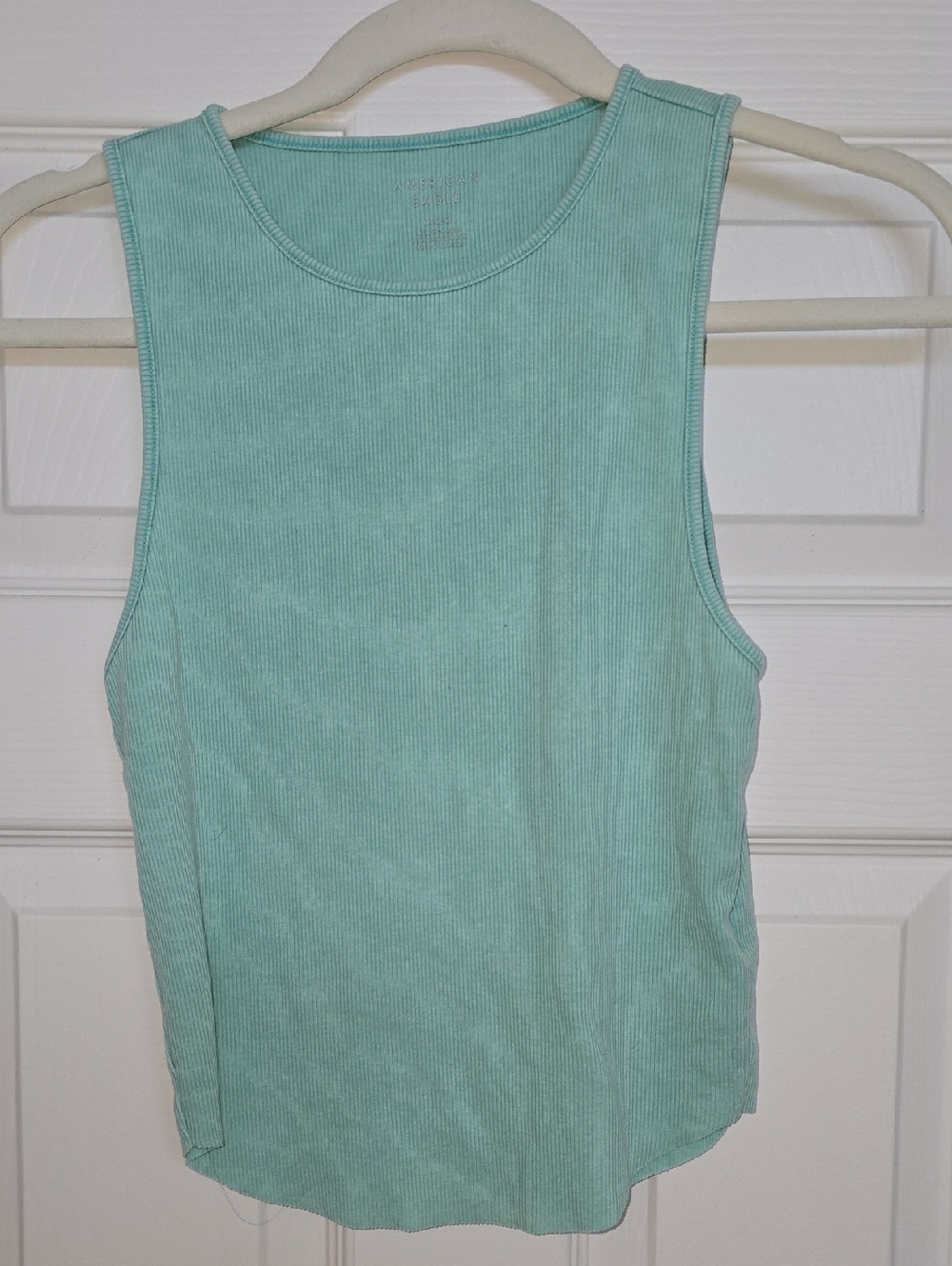 American Eagle Outfitters Mint Ribbed Tank Top
